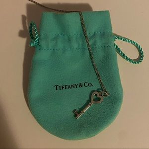 Tiffany & Co. Mini Heart Key Necklace